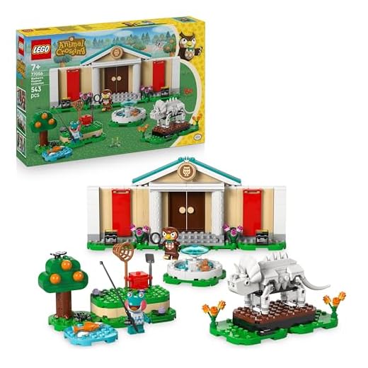 LEGO Animal Crossing Blathers's Museum Collection - Interactive Toy with Blathers & Lily Minifigures, plus Dinosaur Fossils and Accessories - Gaming Gift for 7+ Year Old Girls & Boys - 77056