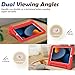 LTROP Kids Case for iPad 9th/ 8th/ 7th Generation (2021/2020/ 2019), iPad 10.2 Case, Shockproof Handle Stand Kids Case for iPad 9/8/ 7 Generation 10.2 Inch - Red