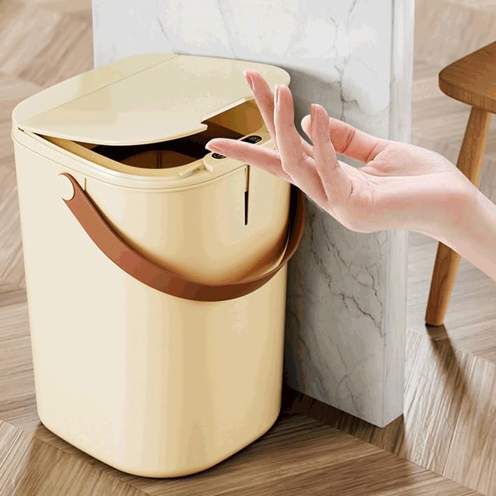Bote de basura inteligente con sensor de movimiento para el baño 4