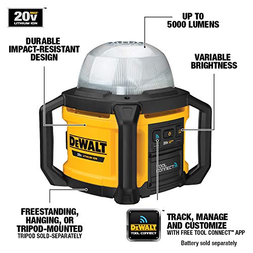DEWALT 20V MAX LED Work Light, Tool Only (DCL074)