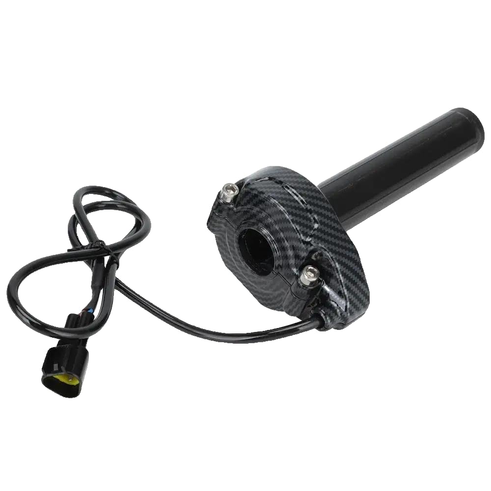 Throttle Turn Grip Compatible avec Light X/S E-Bike – Fibre de carbone Style Handlebar Grips avec Assembly Throtle