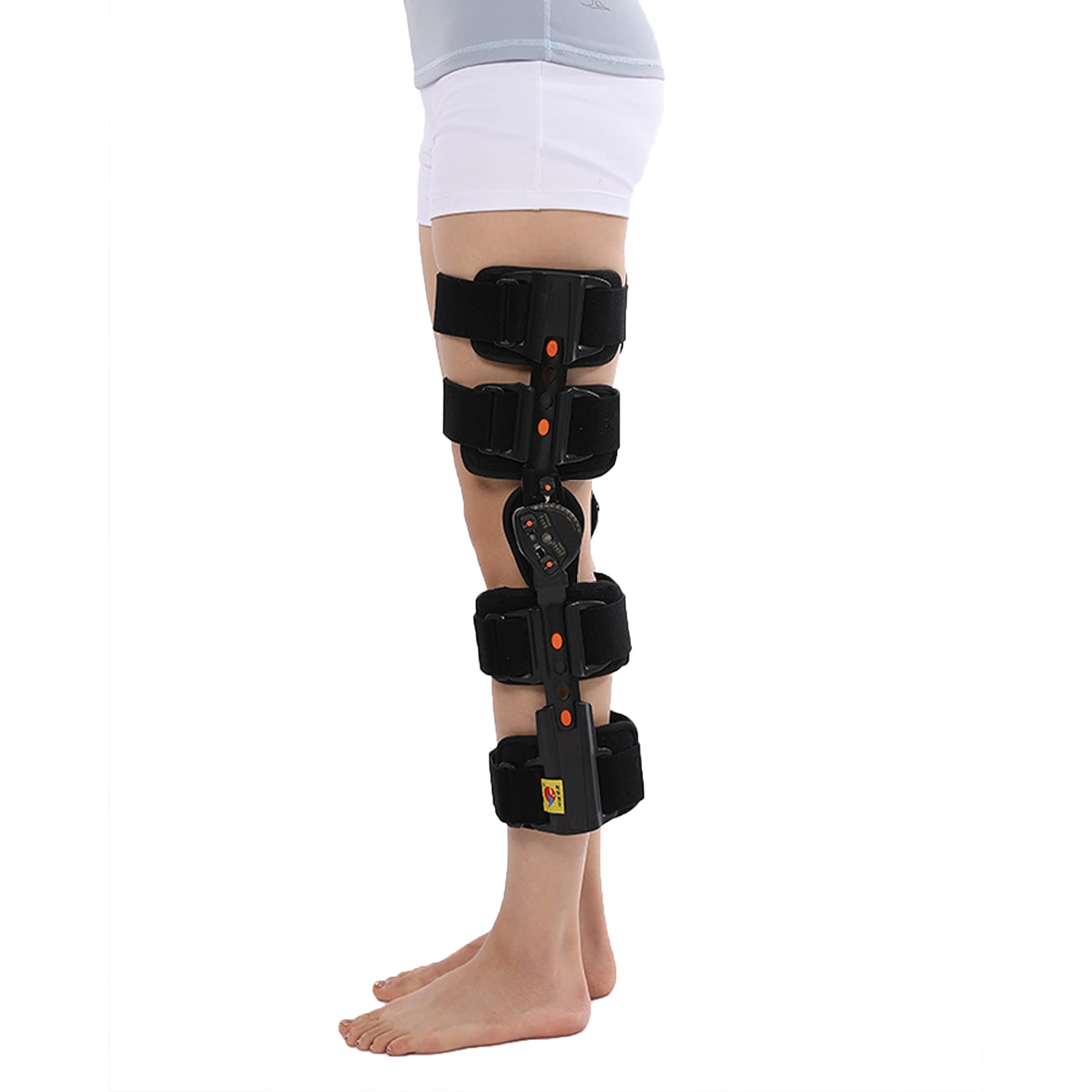 ROM Rodillera Ajustable para Pierna para Lesionados Esguinces Artritis Desgarros del Menisco Lesiones Ligamentosas Adapta Tanto Piernas Rodilla Derecha Izquierda Hombres Mujeres