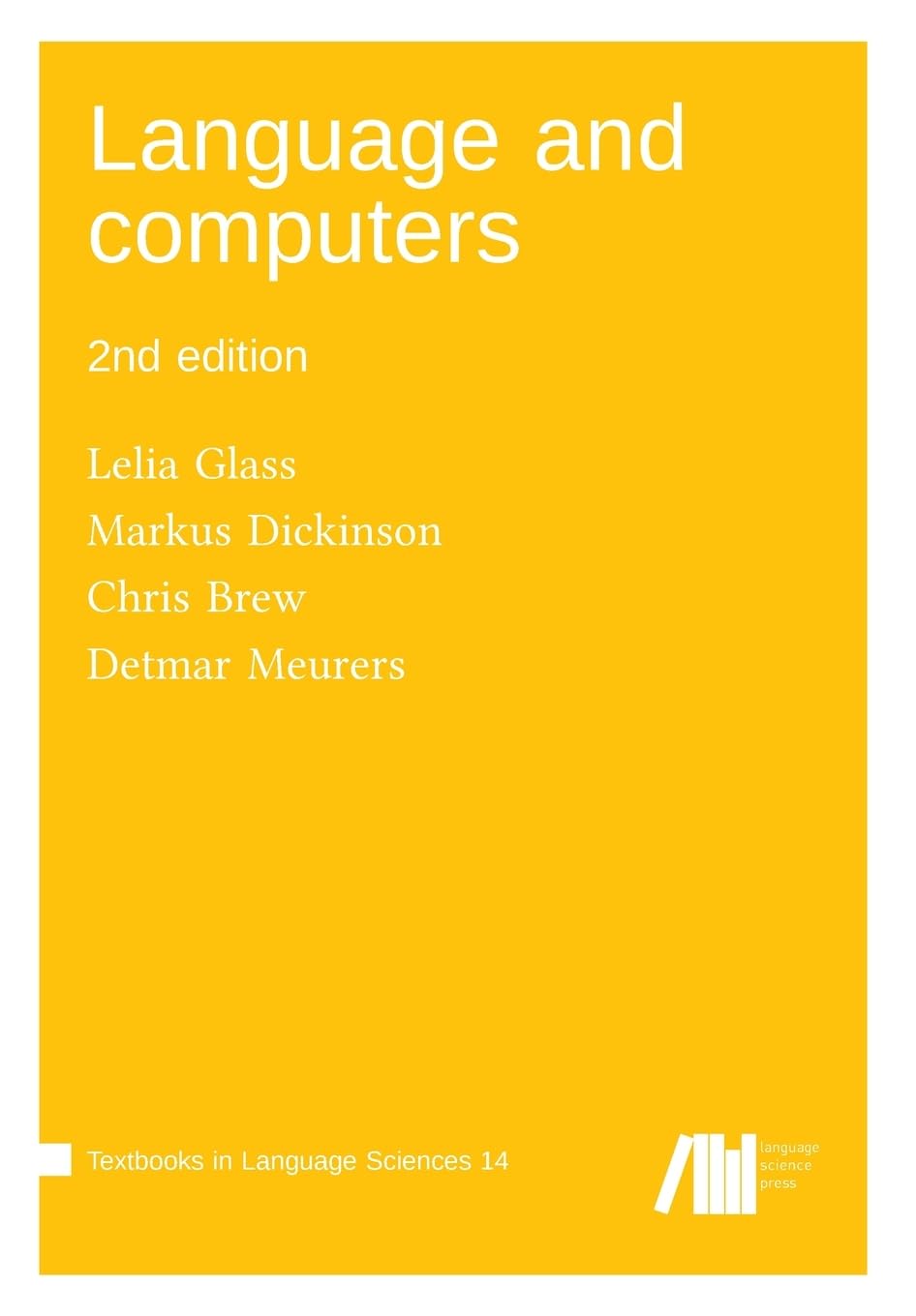 Language Science Press Language and Computers Taschenbuch (US IMPORT)