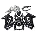 ZXMOTO K0208BLK ABS Motorcycle Bodywork Fairing Kit for Kawasaki Ninja 250 EX 250R ZX250 2008 2009 2010 2011 2012 Gloss Black - (Pieces/kit: 15)