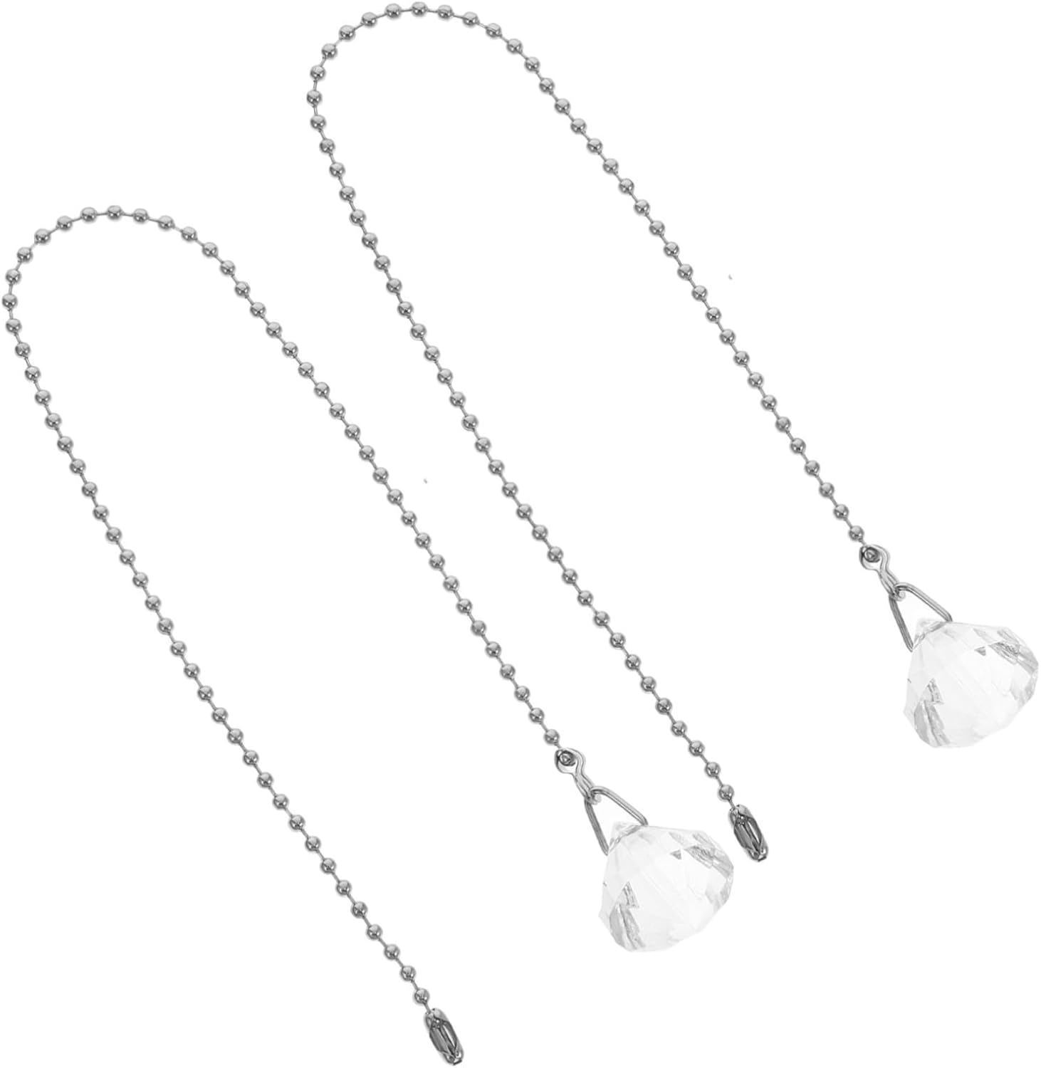 Uonlytech 4pcs Ceiling Fan Pull Chain Extension with Pull Cord for Pendant Lamps and Ceiling Lights Decorative Home Lighting Accessories