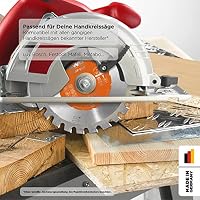 kwb Kreissägeblatt 200 x 16 mm, Made in Germany, sehr feine Schnitte, Sägeblatt geeignet für Holzpaneele, Profilholz und Weichholz – Ansicht 5
