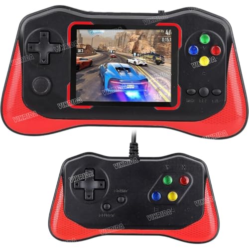Image of VikriDA X7M 500-in-1 Retro Handheld Game Console with Gamepad Support | 3.5 inch HD Display, Built-in Classic Video Games for Kids