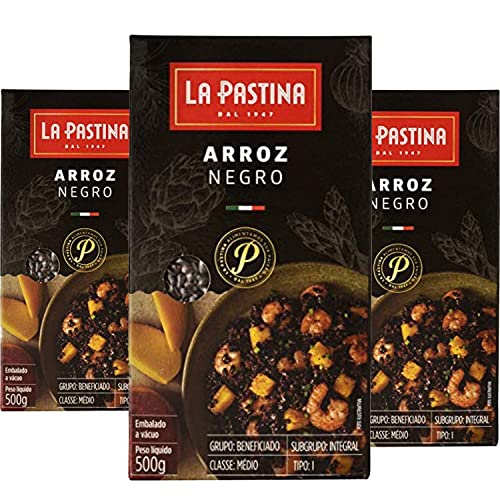 Arroz Negro Italiano LA PASTINA 500g (3 unidades)