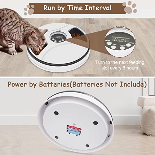Chintu Automatic Cat Food Dispenser Auto Cat Feeder For Two Cats - 3 Meals Portion Control Timed Pet Cat Feeder For Small Dog, Automatic Cat Feeder With Programmable Timer And Voice Reminder #TOP5