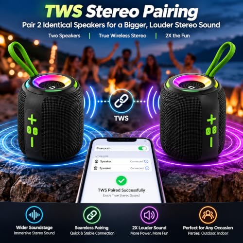 Image of PEFUPEW 15W Wireless Bluetooth Speaker with Karaoke Mic