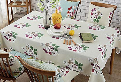 Nappe rectangle imprimée pour pique-nique et dîner de campagne