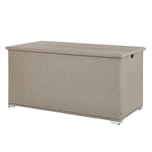 Beliani Praktische Auflagenbox Rattan 290 L 155 x 75 cm Taupe Modena – Bild 5