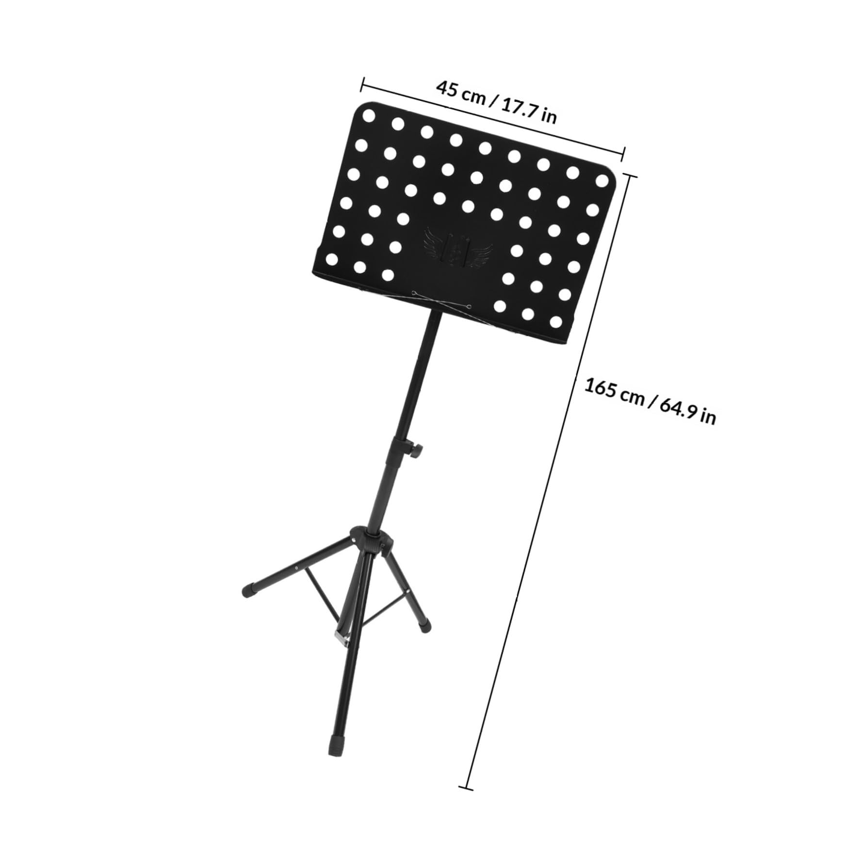 ABOOFAN Pupitre Support Multi-angle Pliable Portable en Acier Doux et Abs Noir pour Partitions et Livres, pour Performance Musicale et Guitare