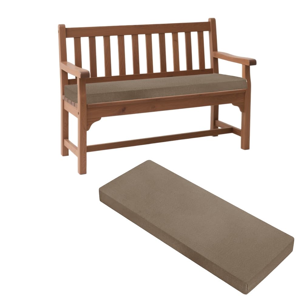 Banc d'intérieur et d'extérieur 140x30 cm marron foncé pour terrasse et entrée