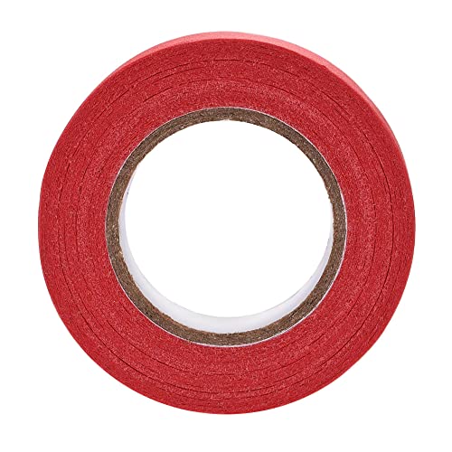 Image of uxcell 3Pcs 25mm 1 inch Wide 20m 21 Yards Masking Tape Painters Tape Rolls Red