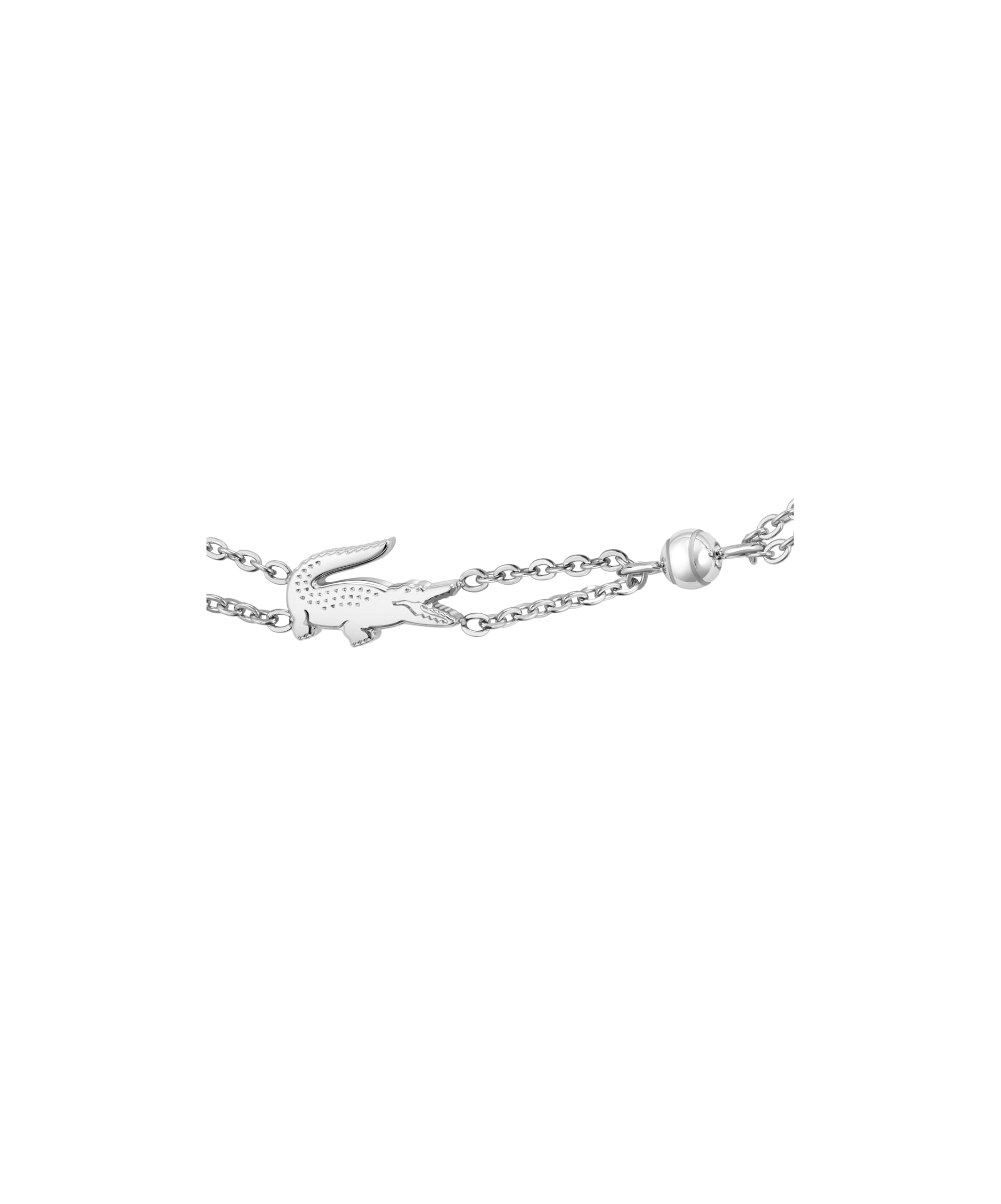 Lacoste Gliederarmband für Damen Kollektion CROCODILE aus Edelstahl - Erhältlich aus Gold oder Silber
