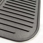 FANMATS 13226 SMU Mustangs Row utility Car Mats - 2 Ensemble de pièces, 14in. x 17in., Protection tout temps, Universal Fit, Deep Resevoir Design, Logo de l'équipe moulée