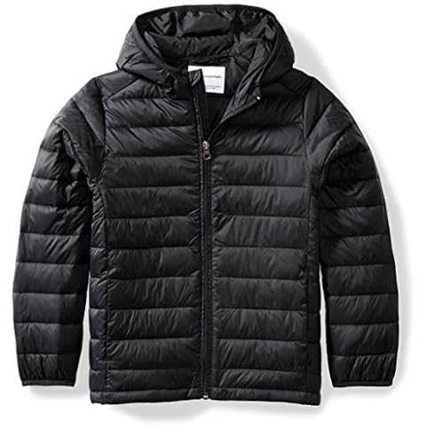 Amazon Essentials Boys' Packable Hooded Puffer Jacket Cover