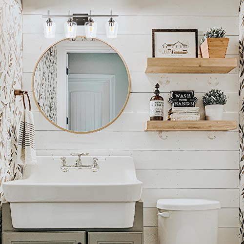 image for CO-Z 4-Light Vanity Lights for Bathroom Brushed Nickel, Modern Bathroo