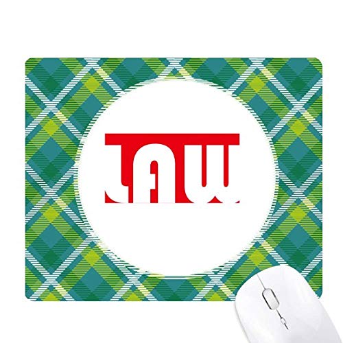 Tapis de souris pixel grille verte et le major law rouge antistress poignet