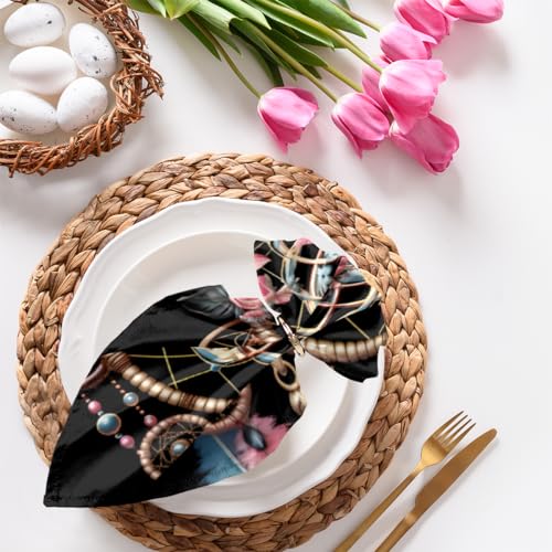 Servilletas de Tela Boho Dreamcatcher Set x6 50.5 x 50.5 cm miniatura 4