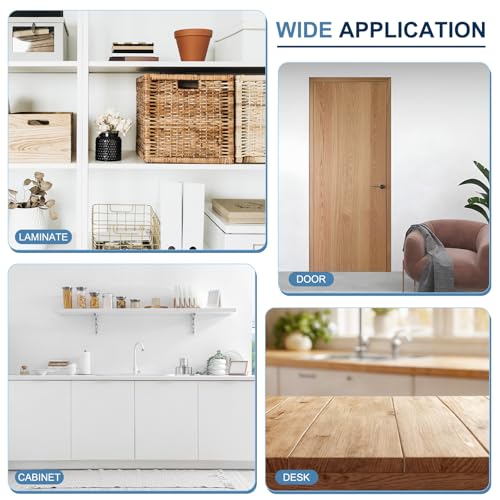 Cinta de borde de arce flexible PATIKIL, acabado de madera natural para muebles 7
