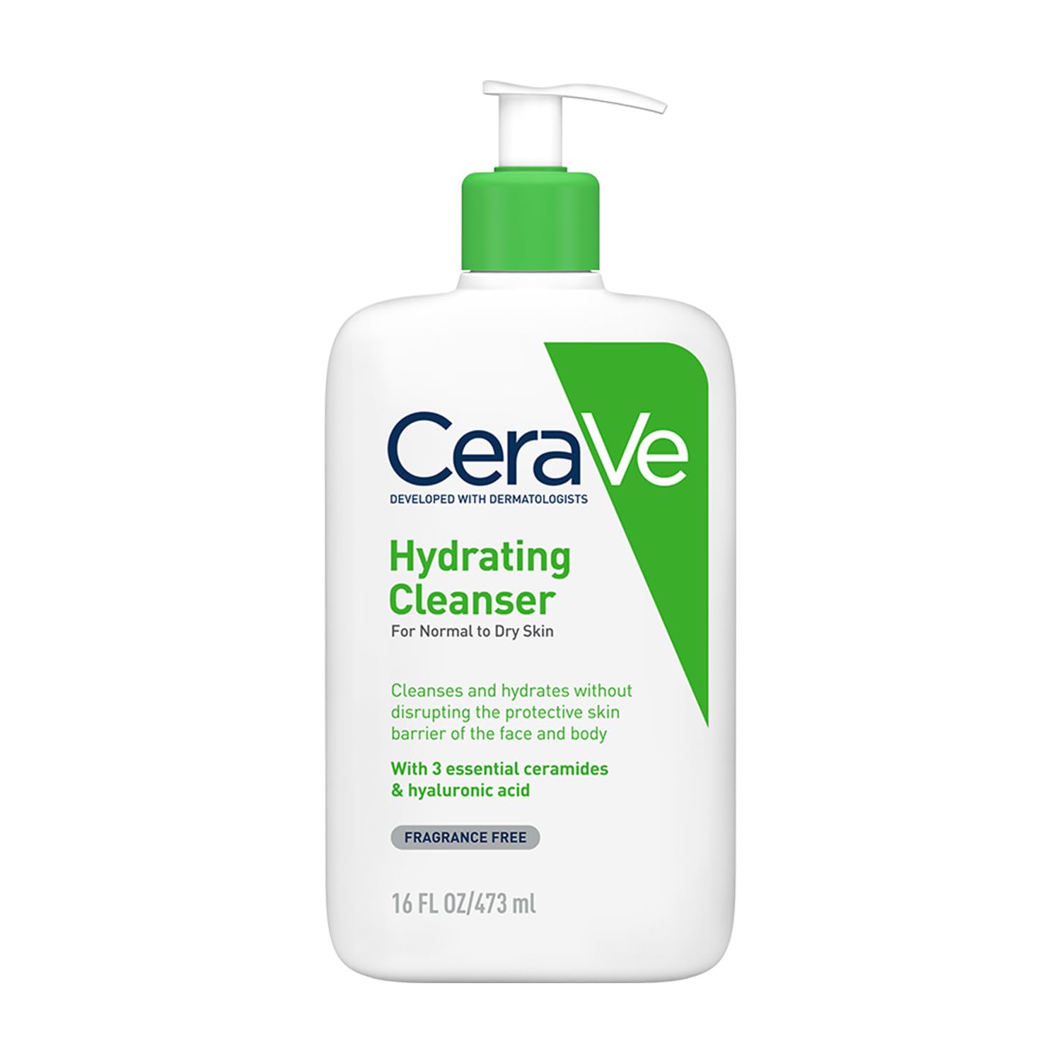 CeraVe Hydrating Cleanser For Normal To Dry Skin (473ml) - Non-Foaming Face Wash with Hyaluronic Acid And Ceramides | Non-Comedogenic, Non-Irritating And Fragrance-Free Cleanser-picture-11