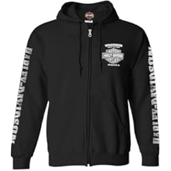 Sudadera con capucha y cremallera completa para hombre, color negro