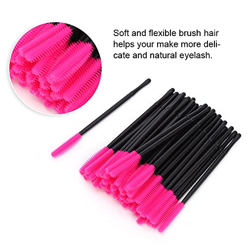 Weiche Make-upbürste, Bürstenhaar 50 stücke Qualität Silikon Material Mascara Wands Applikator aus Kieselgel