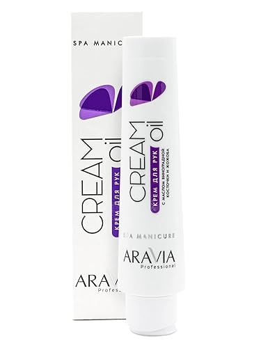 ARAVIA Crema de Manos Aceite Natural Hidratante con Semilla de Uva y Aceite de Jojoba 3.4 fl oz  3.4 Fl Oz