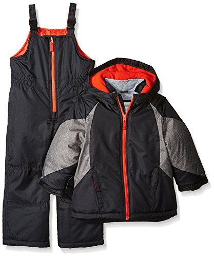 Combinaison de ski bébé garçon noir et rouge Carter's 2 pièces