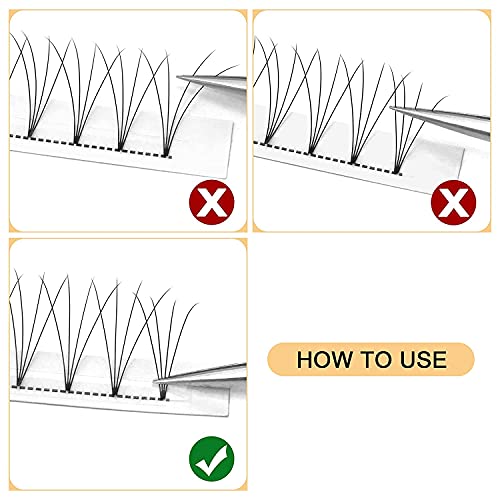 Pre Made Fan Eyelash Extensions 4D 0.07C MIX8-15mm Premade Russian Volume Lashes, 4D-0.07-C-MIX8-15mm - Image 4