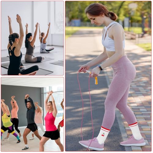 Cute Pilates Socks with Grips for Women Yoga Grip Socks Cherry Grippy Sock Woman for Women Yoga Hospital Barre Barefoot Workout4