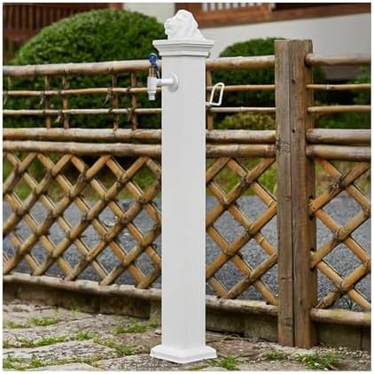 Outdoor Square Water Column Faucet for Courtyards - Easy Install Garden Water Feature for Villas & Ranches, Durable, Stylish, Perfect for Landscaping.
