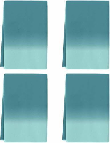 Miniatura 9 de YOUNGKIDS Toallas de cocina absorbentes color verde azulado degradado, toalla de cocina suave, textura verde, reutilizable, lavable, paño