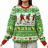 That's It I'm Not Going Ugly Sweater - Ugly Christmas Sweaters for Women 2025 - Xmas Movie Knitted Sweater - Gifts for Christmas - X-mas Knitted Sweatshirt - Holiday Outfits (L)