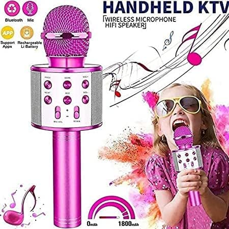 Image of Seraphic Wireless Bluetooth Microphone for Kids - Karaoke Singing Mic with Speaker - Ktv Karaoke Bluetooth Mic / - Assorted Colours