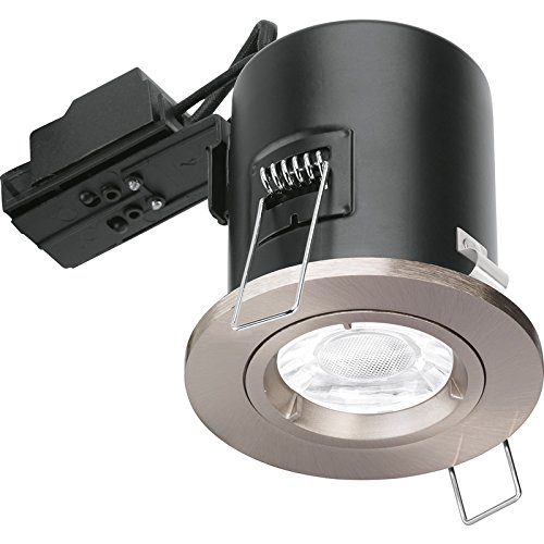 Aurora Enlite Fixed Fire Rated GU10 Downlight EN-FD101SN Satin Nickel