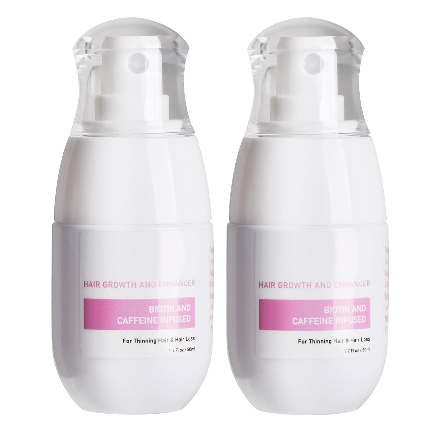 2Pcs with Caffeine, Stimulates Hair Follicles, Damage Repair for Thinning Hair & Hair Loss