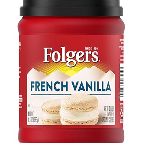 Folgers Flavors French Vanilla Mountain Grown Ground Coffee 326g Cover