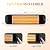 Colliford Electric Patio Heater with Remote Control - 1500W Indoor/Outdoor Carbon Heater, IP65 Waterproof, Fast Heating - Wall-Mounted Space Heater for Bedroom, Backyard, Standard, Commercial