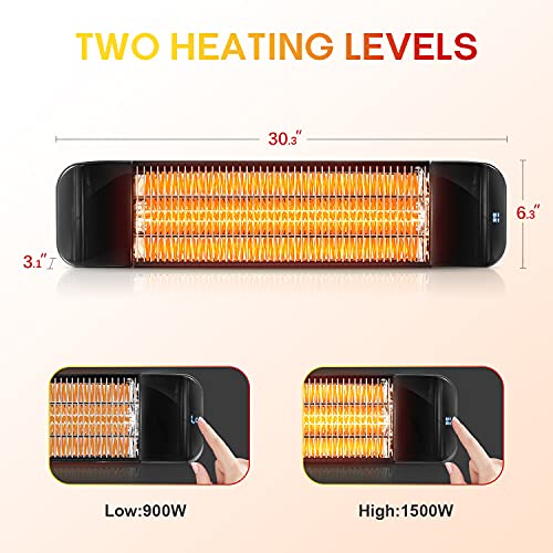 Colliford Electric Patio Heater With Remote Control thumb #1
