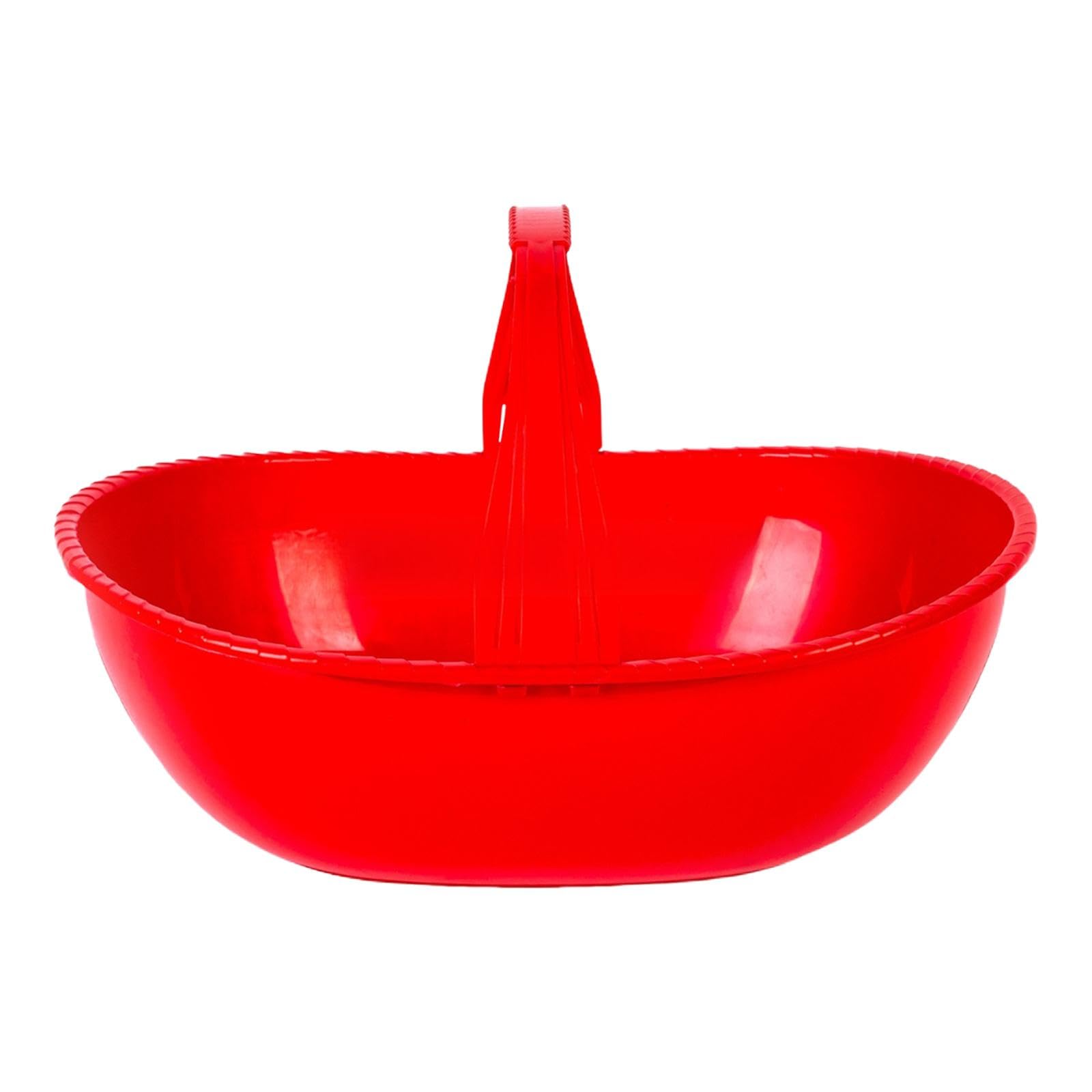 Gralara Cesta de Recolección Multiusos con Mango Ergonómico, para Jardinería, Césped Y Hortalizas.