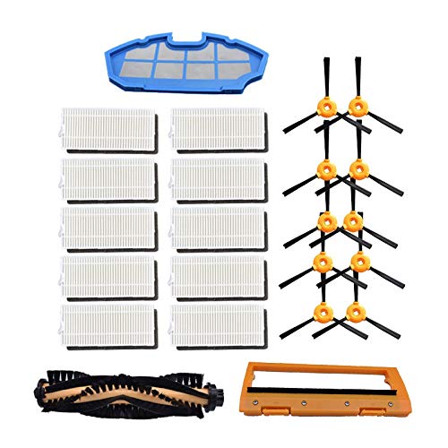 Zeeda Fregona Filtro Primario Cepillo de Rollo de Filtro Hepa para Deebot N79S N79 para Conga Excellence 990 Cubierta de Cepillo A Cover
