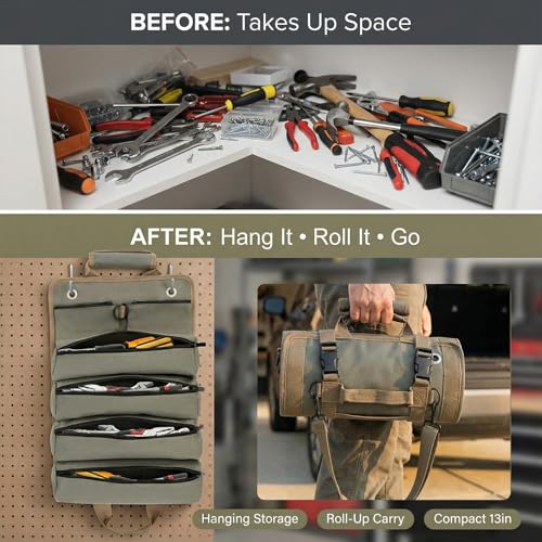Tool Bag for Hand Tools: 6 Zipper Pockets Keep Tools Sorted - image 4