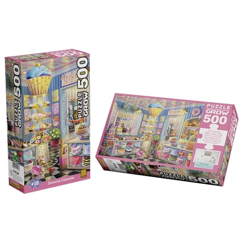 Quebra-Cabeça 500 Peças - DOCERIA COLORIDA - Grow