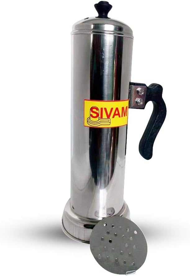 SmmSivam Puttu Maker Stainless Steel with Chiratta Maker Combo, Use with Pressure Cooker, Food