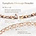 Magnetic Copper Bracelets for Women Lymph Detox Magnetic Bracelets, 100% Solid Pure Copper Bracelet with 3500 Gauss Magnets & Lymphatic Drainage Ring with Adjustment Tool