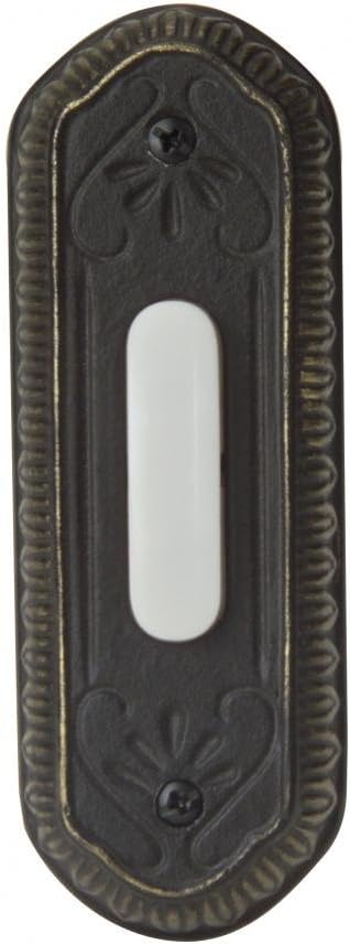 Craftmade PB3034-AZ Designer Surface Mount Lighted Doorbell LED Push Button, Antique Bronze (4.25"H x 1.5"W)