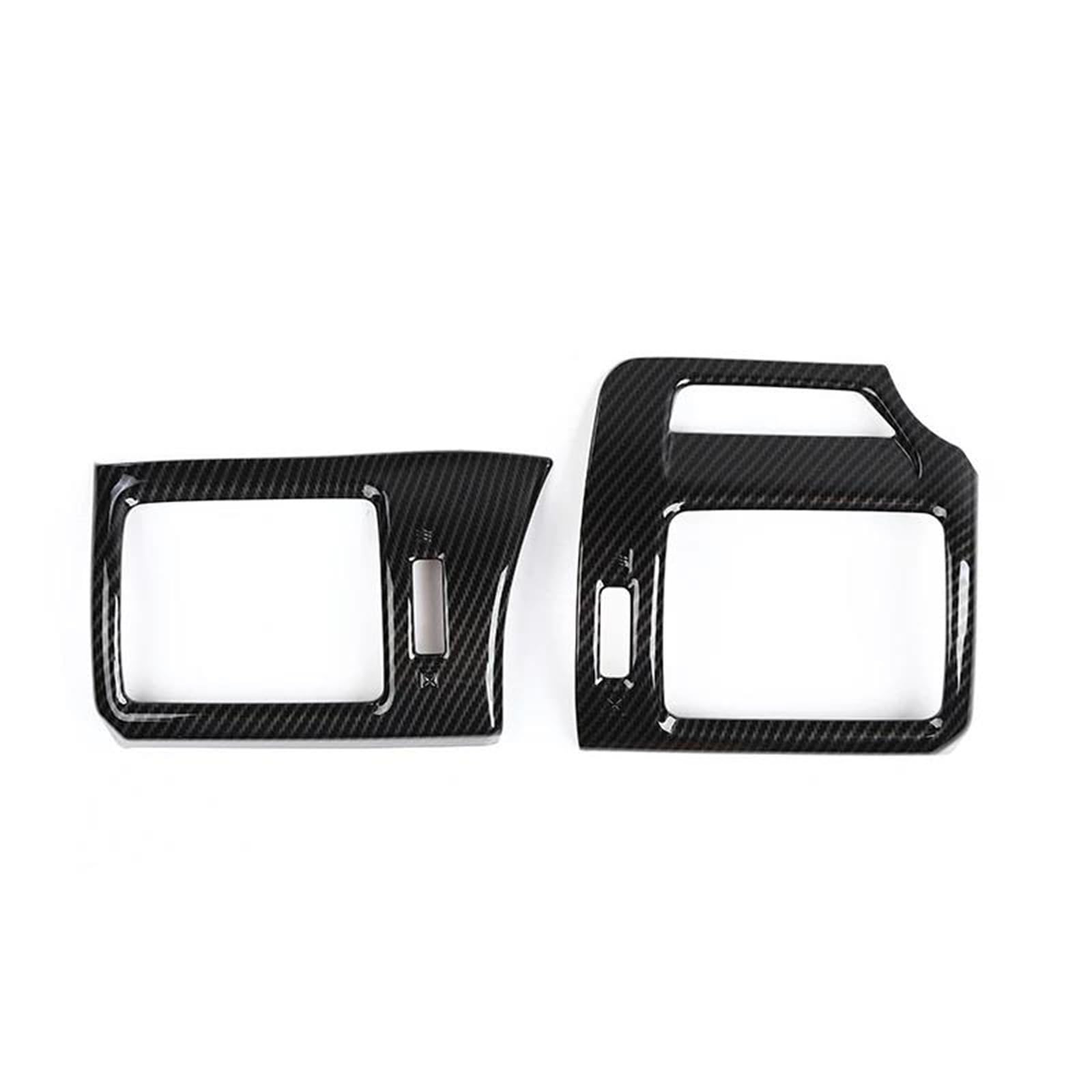 Ousduo Carbon Fiber Grainred Air Conditioning Vent Decoration Both Sides Of The Center Console For 4Runner 2010 Up Interior Decal Trim